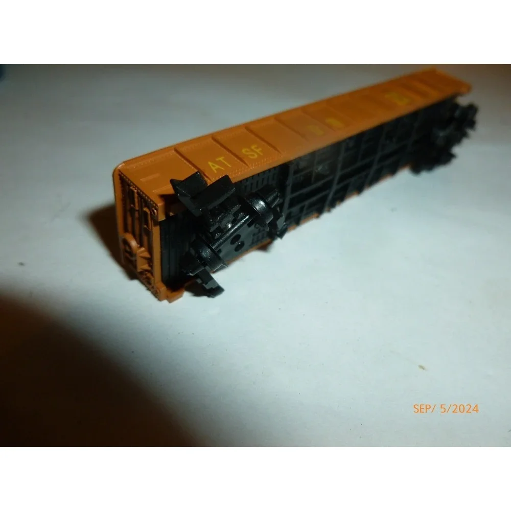 Vintage Santa Fe AT SF Brown Gondola Train Car with Coal Load for Parts Repair